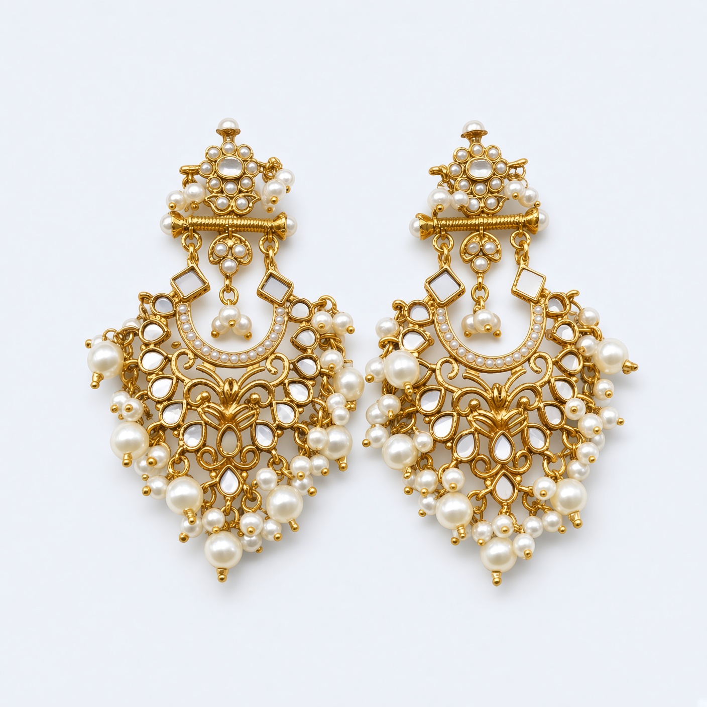 Mother of Pearl Pearl Chandelier Earrings