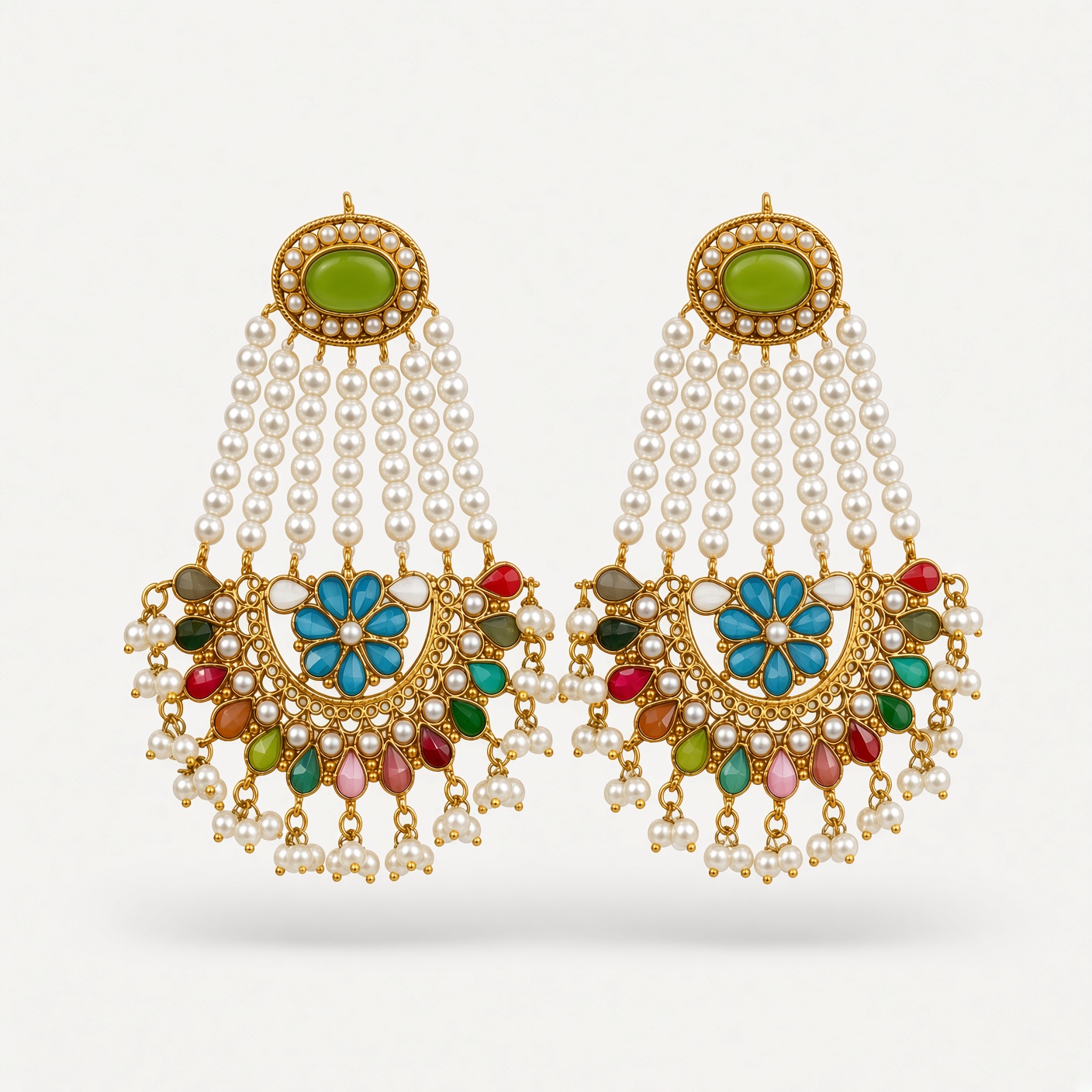 Multicolor Chandelier Earrings