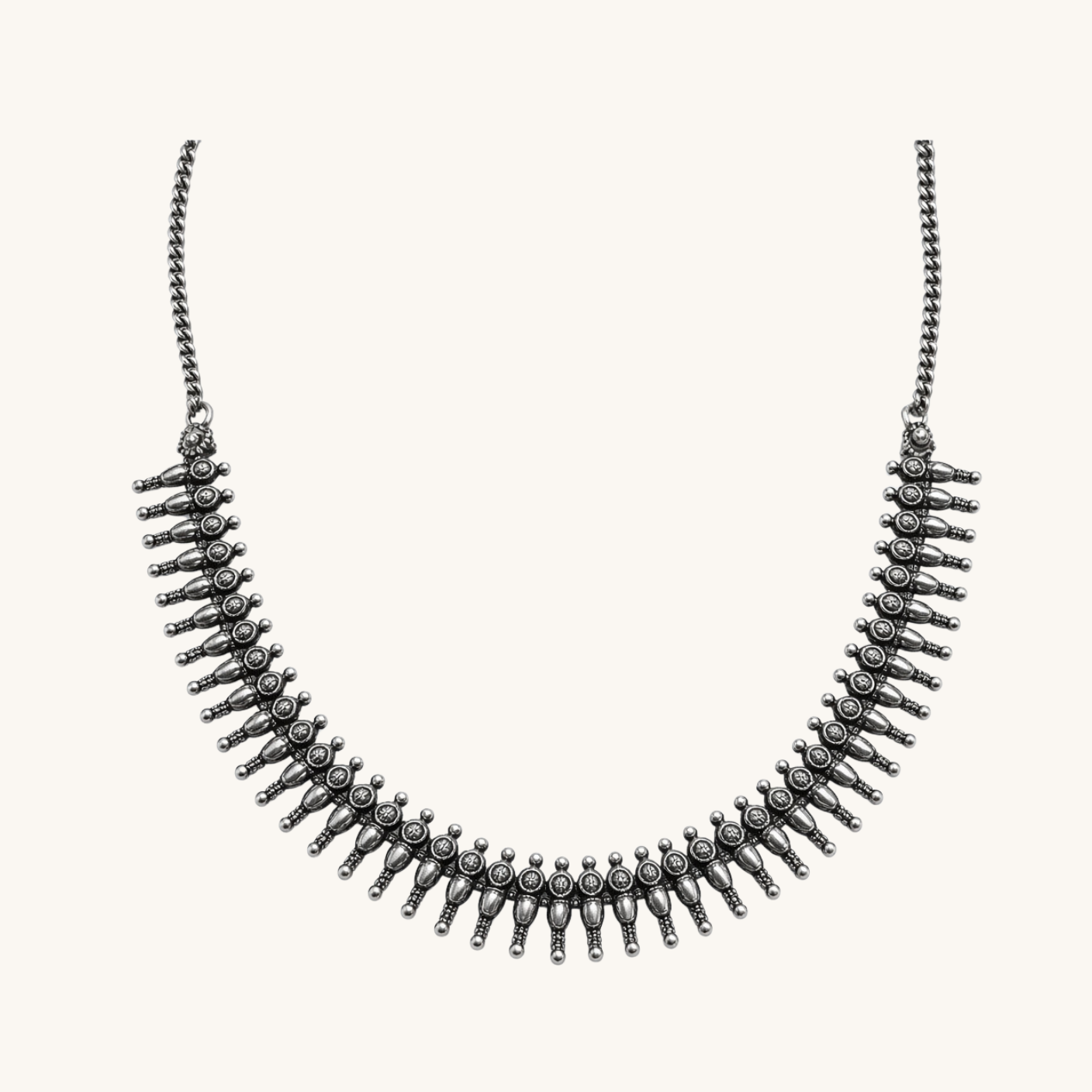 Oxidized Indian Paisley Necklace