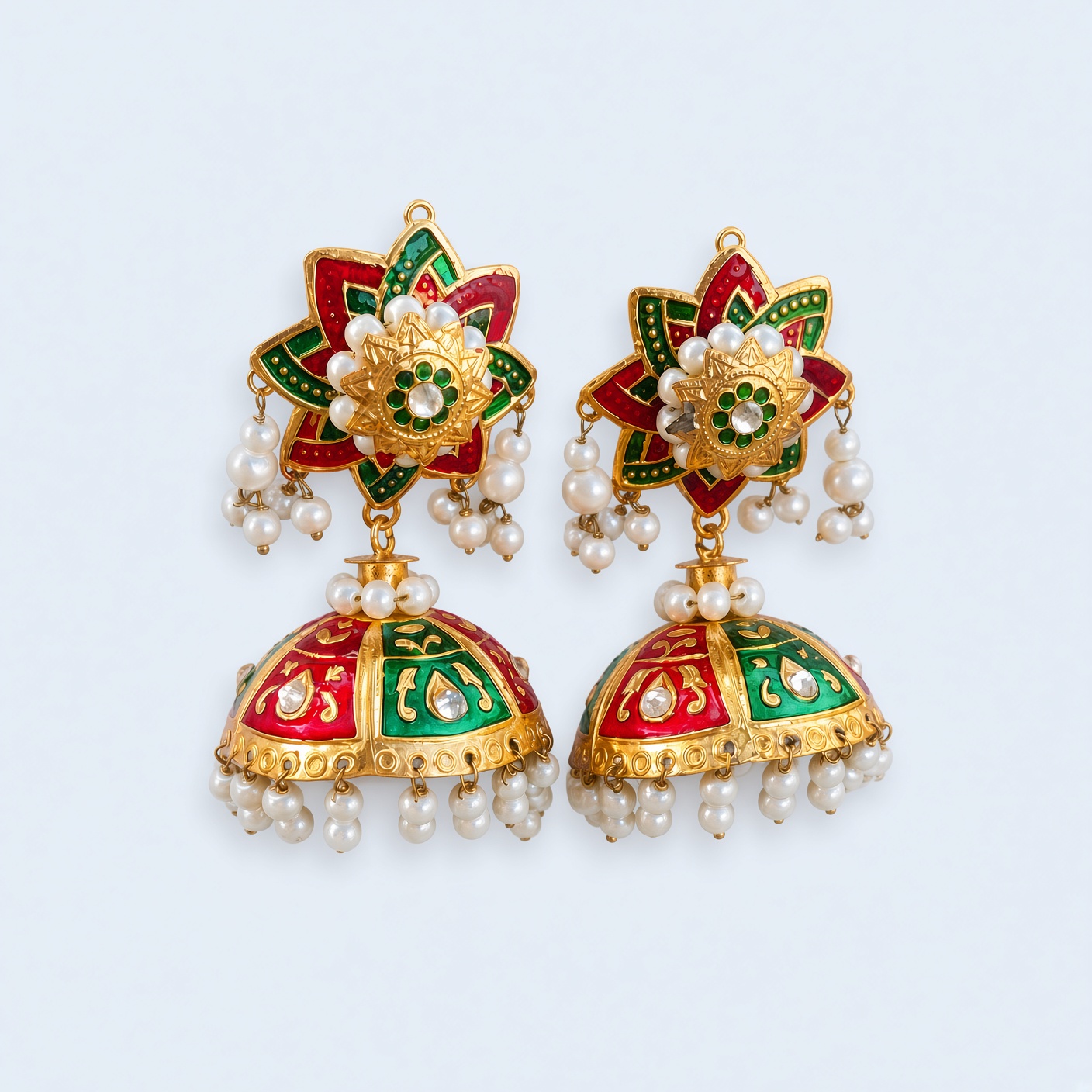 Bahawalpur Enamel Jhumkas